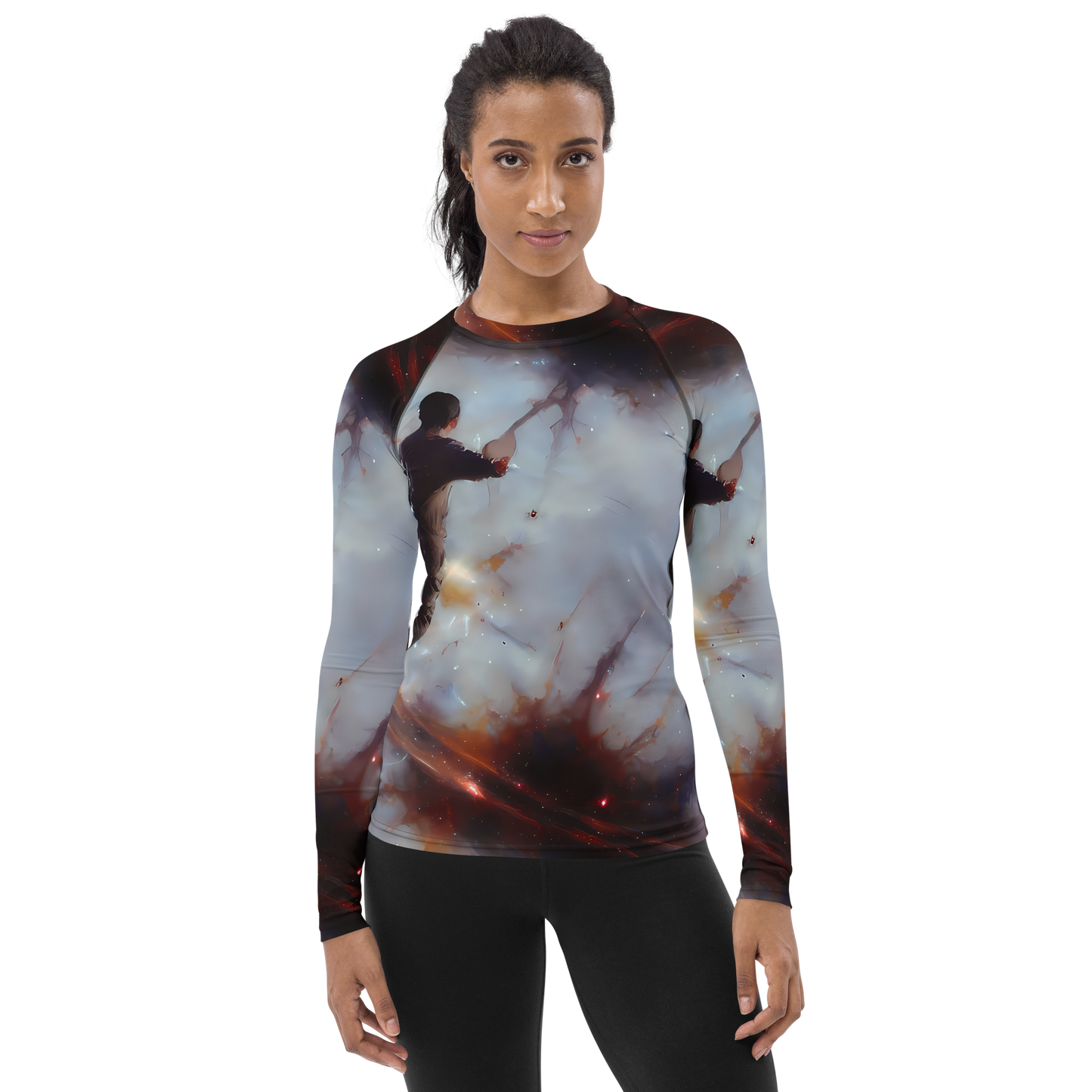 Women's Rash Guard - Impressionist Void