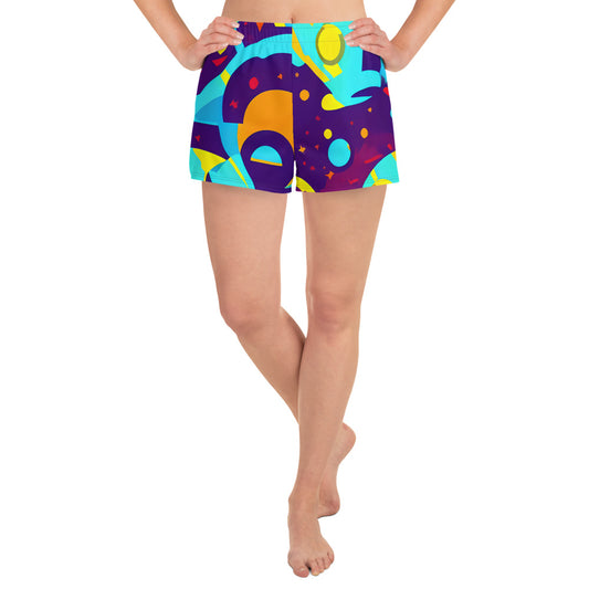 Women’s Athletic Shorts - Gerace Geometry