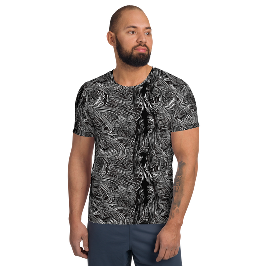 Men's Athletic T-Shirt - Mesmeric Tangles