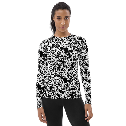 Women's Rash Guard - Dappled Shadow Dance