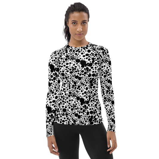 Women's Rash Guard - Dappled Shadow Dance