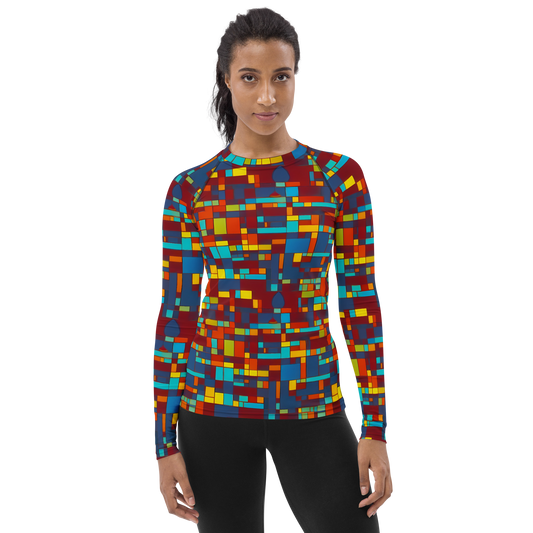 Women's Rash Guard - Astral Grid