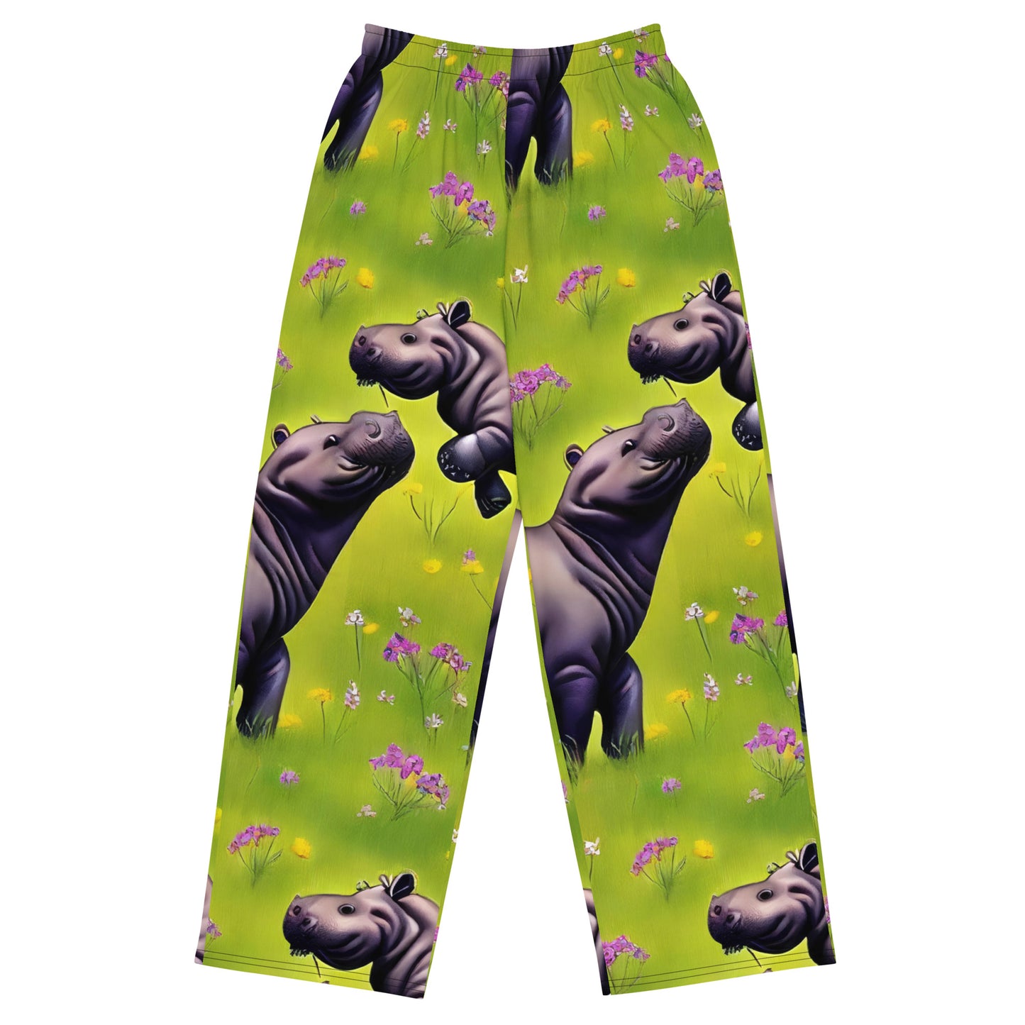 Wide-Leg Pants - Verdant Safari