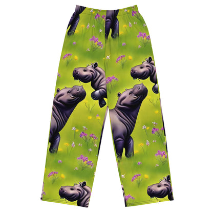 Wide-Leg Pants - Verdant Safari