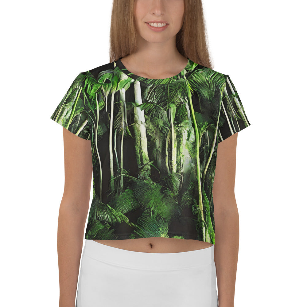 Women's Crop Tee - Emerald Canopy