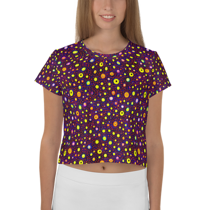 Women's Crop Tee - Cosmic Dotscape