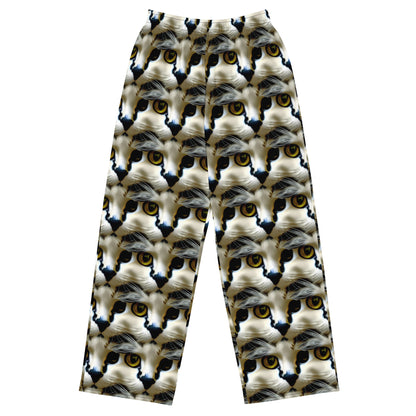 Wide-Leg Pants - Feline Fancy