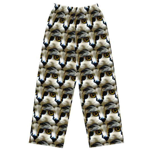 Wide-Leg Pants - Feline Fancy