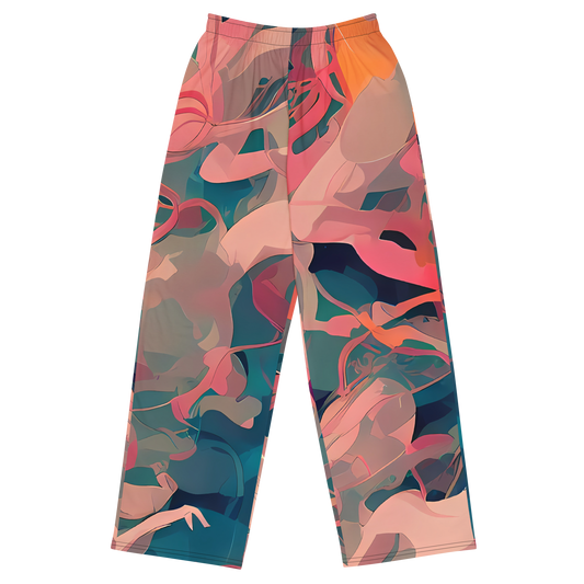 Wide-Leg Pants - Chromatique Swirl