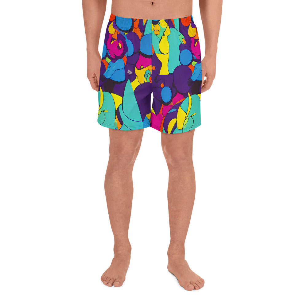 Men's Athletic Shorts - Psychedelic Harmony