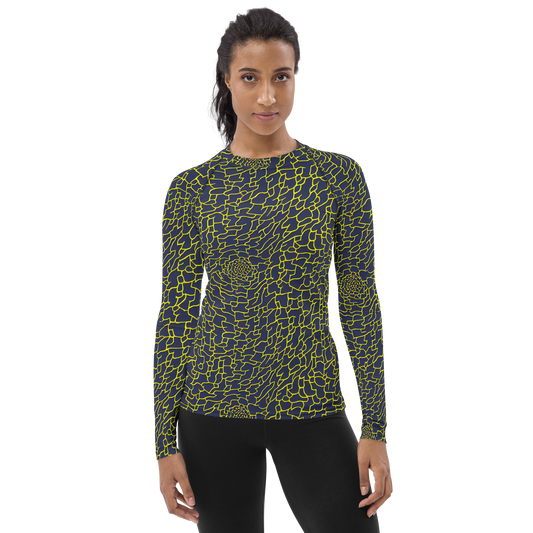 Women's Rash Guard - Nightshade Maze