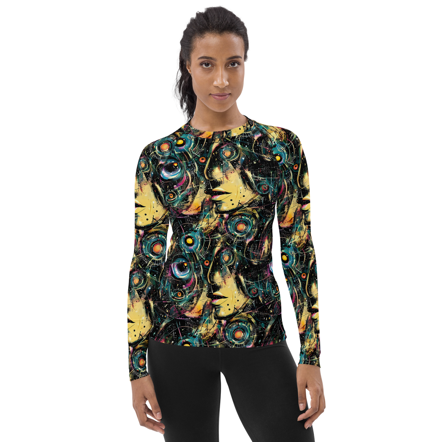 Women's Rash Guard - Celestial Echoes