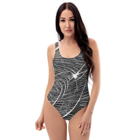 One-Piece Swimsuit - Silver Echo