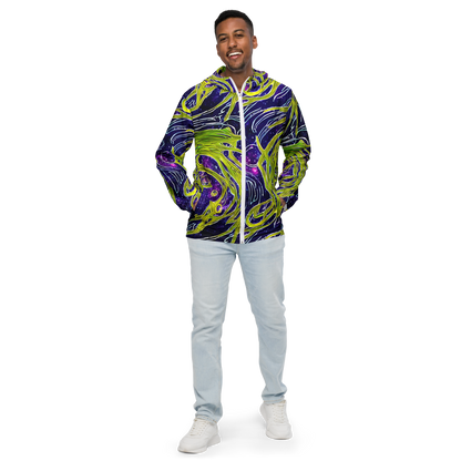 Men's Windbreaker - Celestial Scribbles