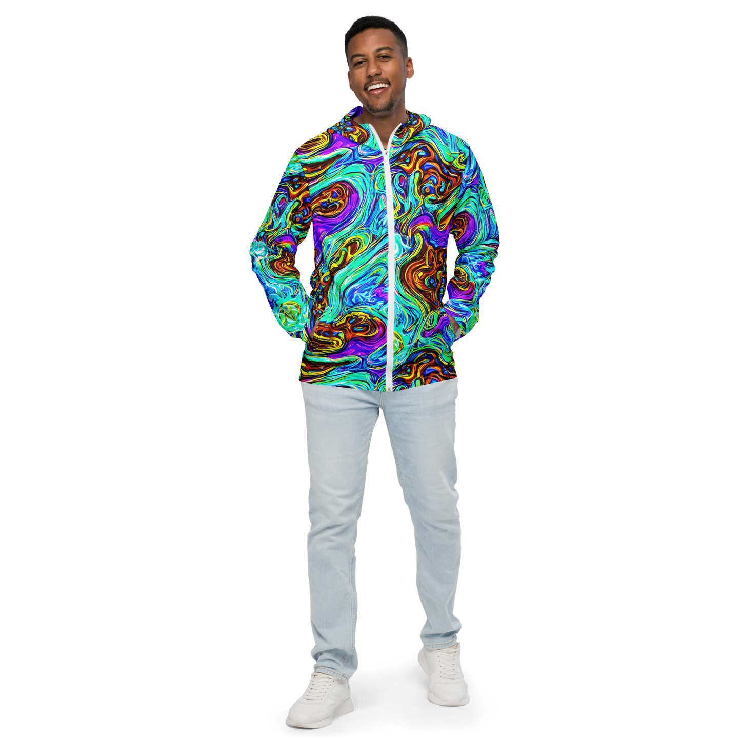 Men's Windbreaker - Mystic Iridescence