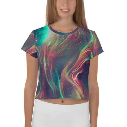 Women's Crop Tee - Temple Wave