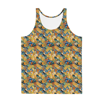 Men's Tank Top - Whimsical Feline Dance