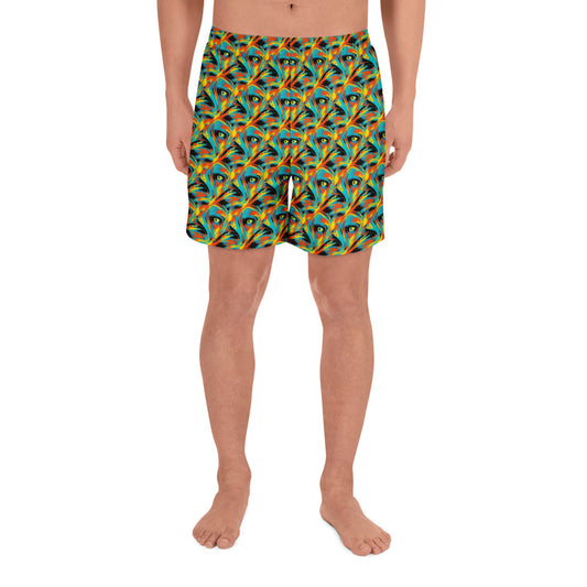 Athletic Long Shorts - Solar Swoosh