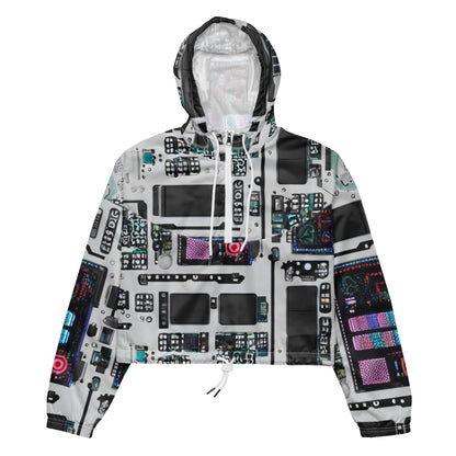 Women's Cropped Windbreaker - Wired Wonders