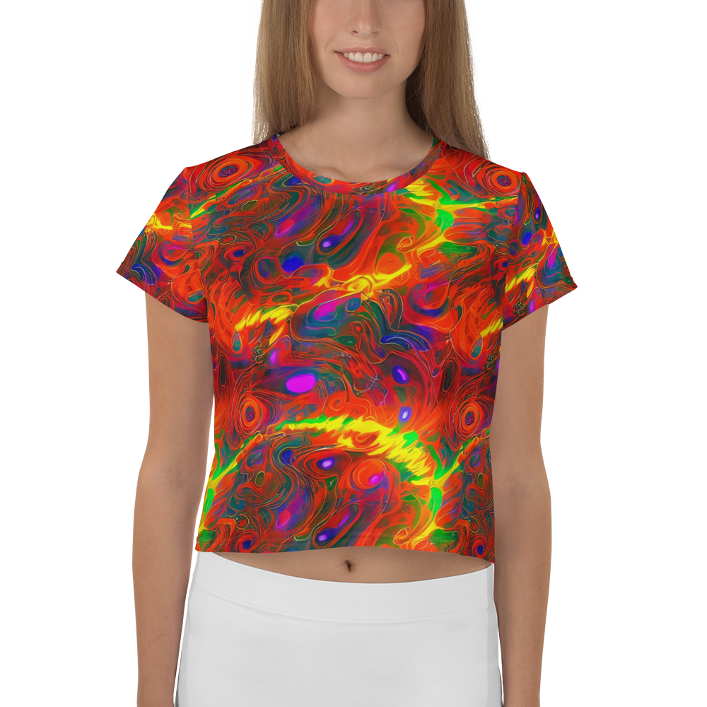 Women's Crop Tee - Blampied Blaze