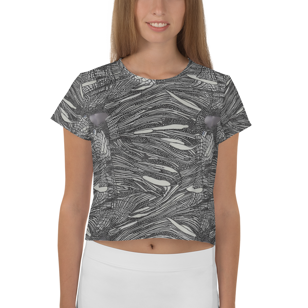 Women's Crop Tee - Sable Currents