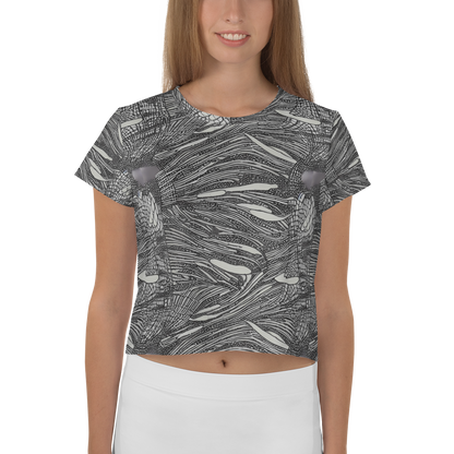 Women's Crop Tee - Sable Currents