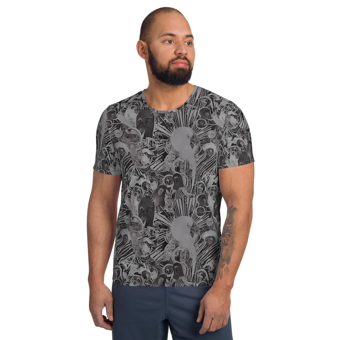 Men's Athletic T-Shirt - Dusk Enigma