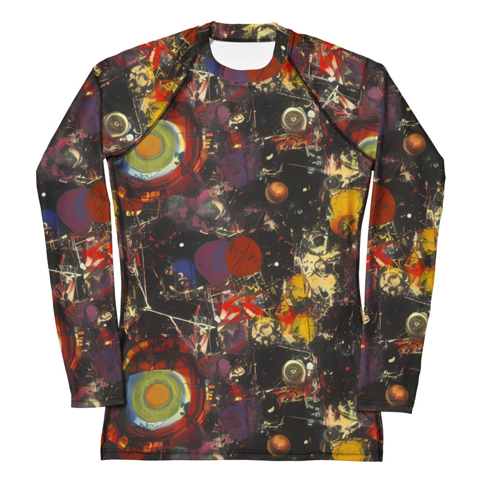 Women's Rash Guard - Lunar Funk