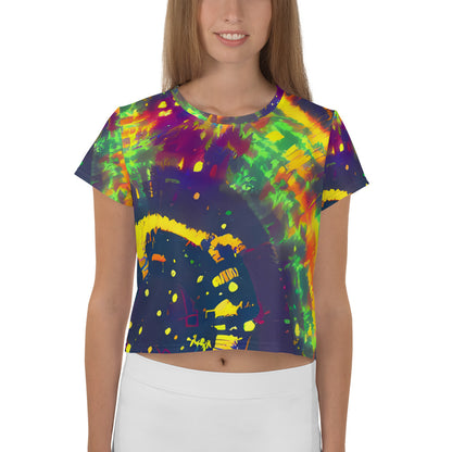 Women's Crop Tee - Hypercolor Oasis