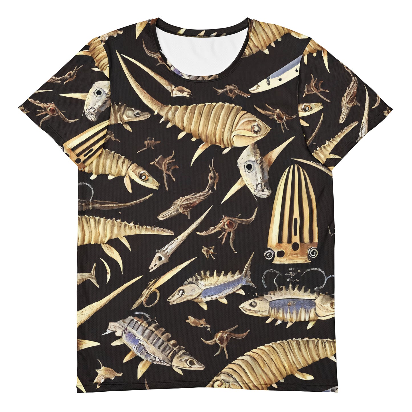 Men's Athletic T-Shirt - Fossil Fantasia