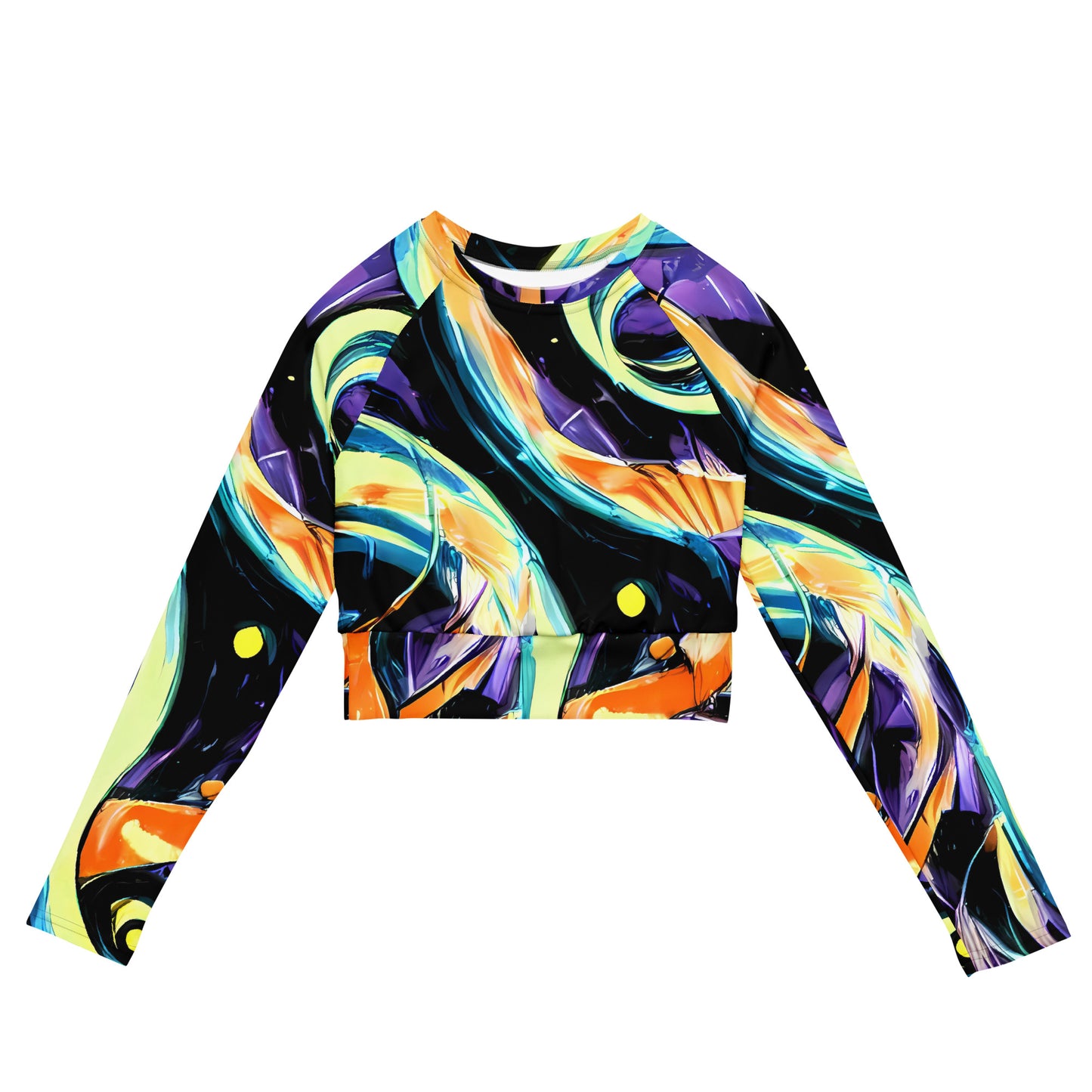 Long Sleeve Crop Top - Dorothy's Whirl