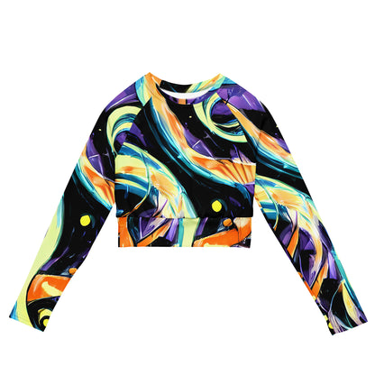 Long Sleeve Crop Top - Dorothy's Whirl
