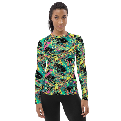 Women's Rash Guard - Cyborg Whirl