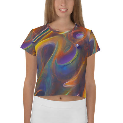 Women's Crop Tee - Pre-Raphaelite Ripple