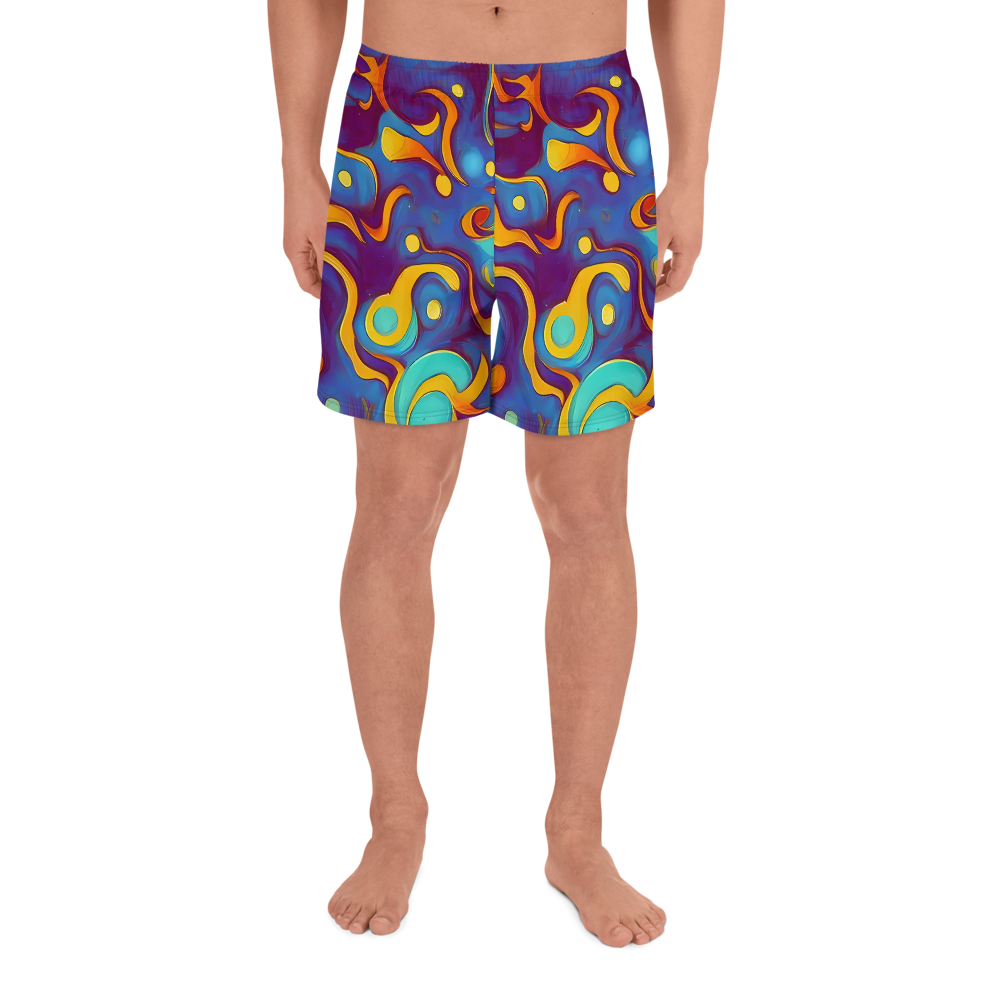 Men's Athletic Shorts - Pelton Swirl