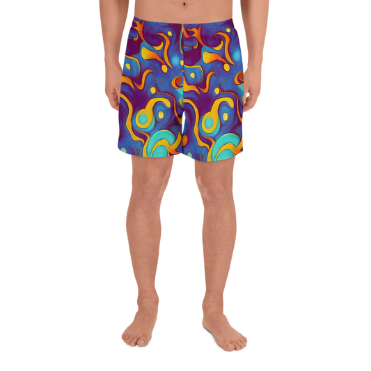 Men's Athletic Shorts - Pelton Swirl