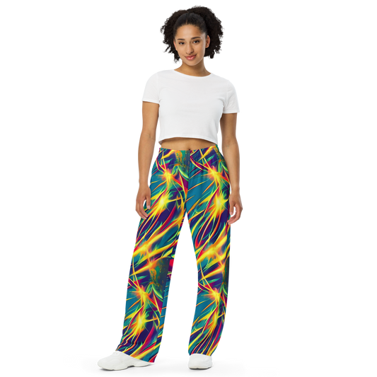 Wide-Leg Pants - Cosmic Inferno