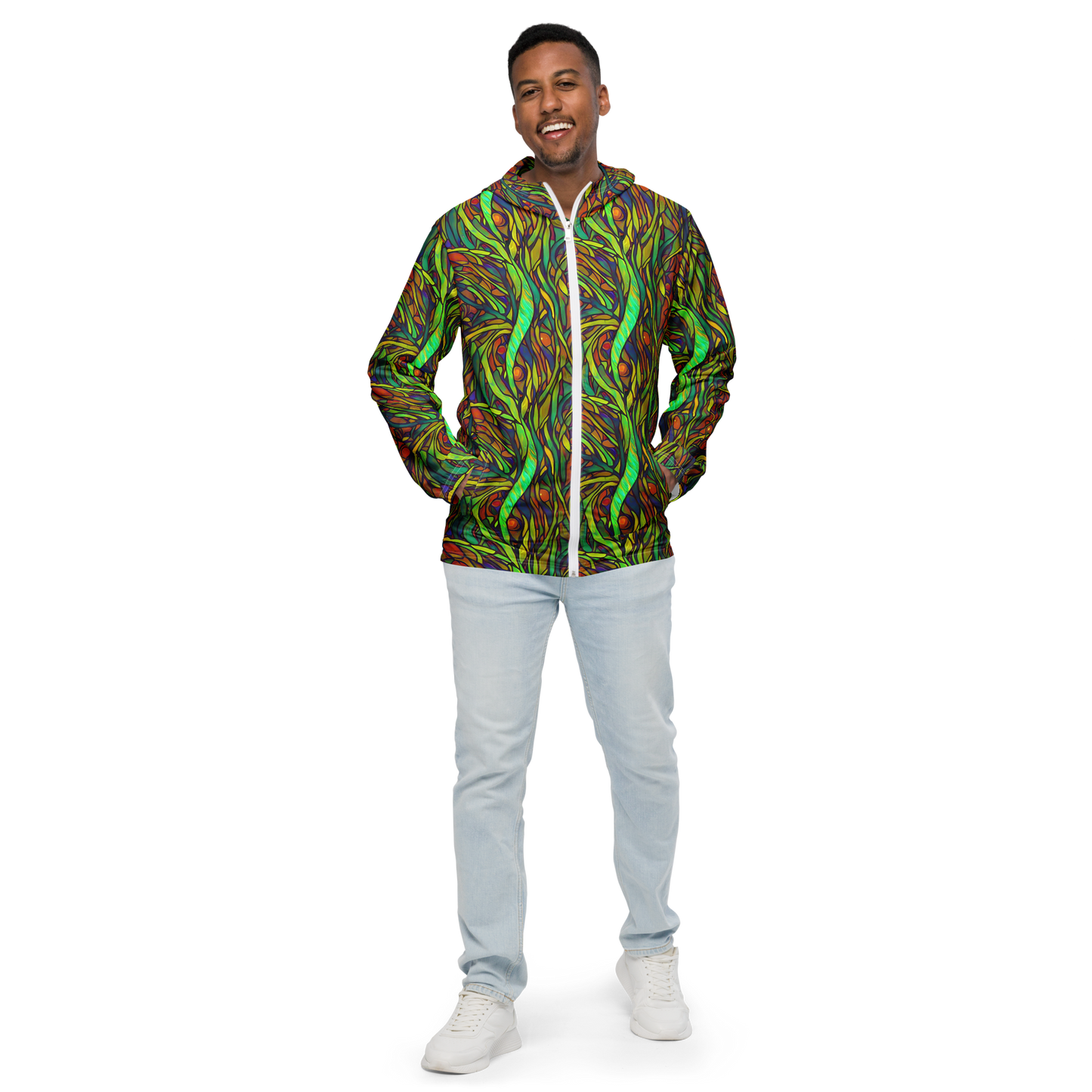 Men's Windbreaker - Cosmic Garden