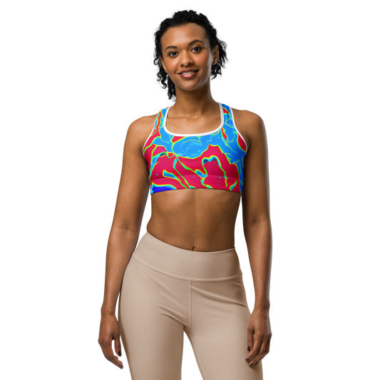 Sports Bra - Electric Bloom