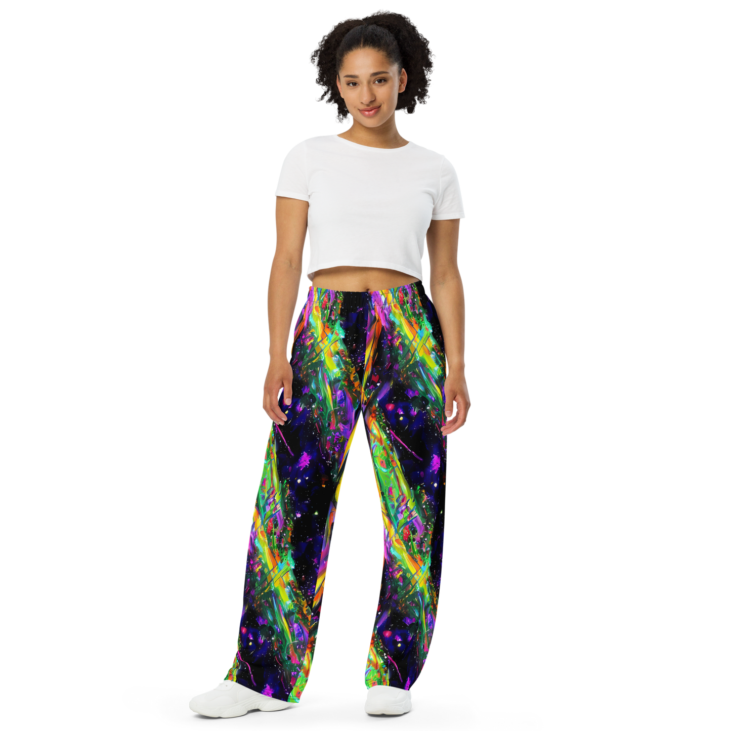 Wide-Leg Pants - Galactic Flamenco