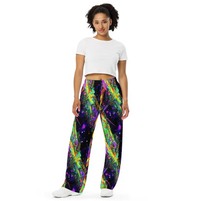 Wide-Leg Pants - Galactic Flamenco