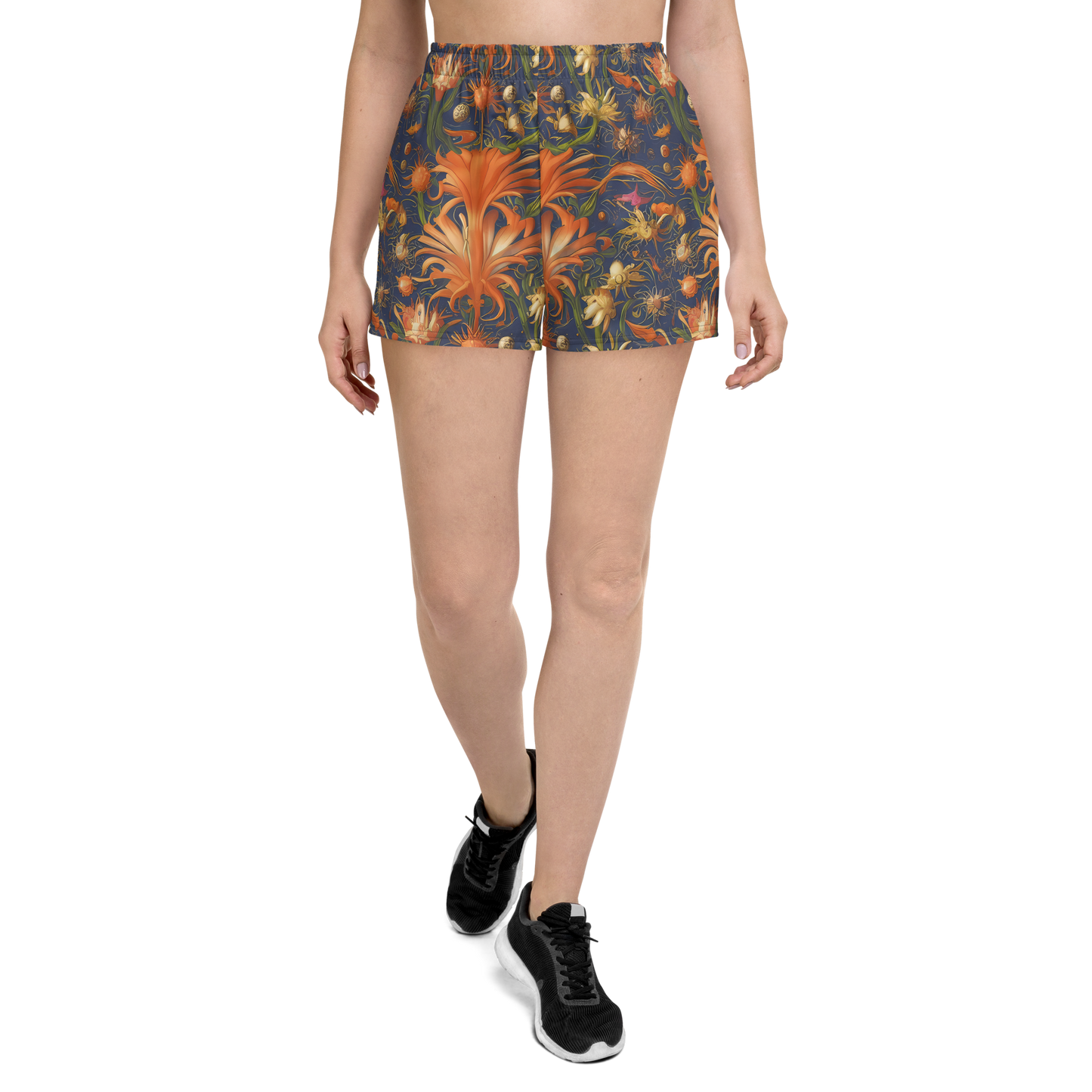 Women’s Athletic Shorts - Stellar Blooms