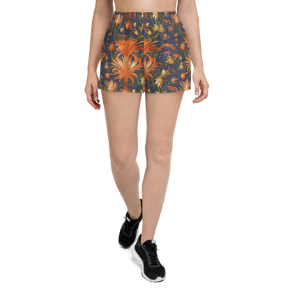 Women’s Athletic Shorts - Stellar Blooms