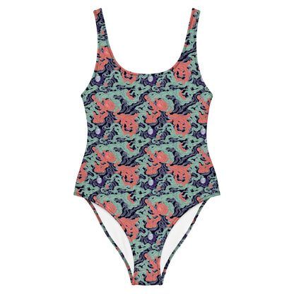 One-Piece Swimsuit - Cosmic Coral