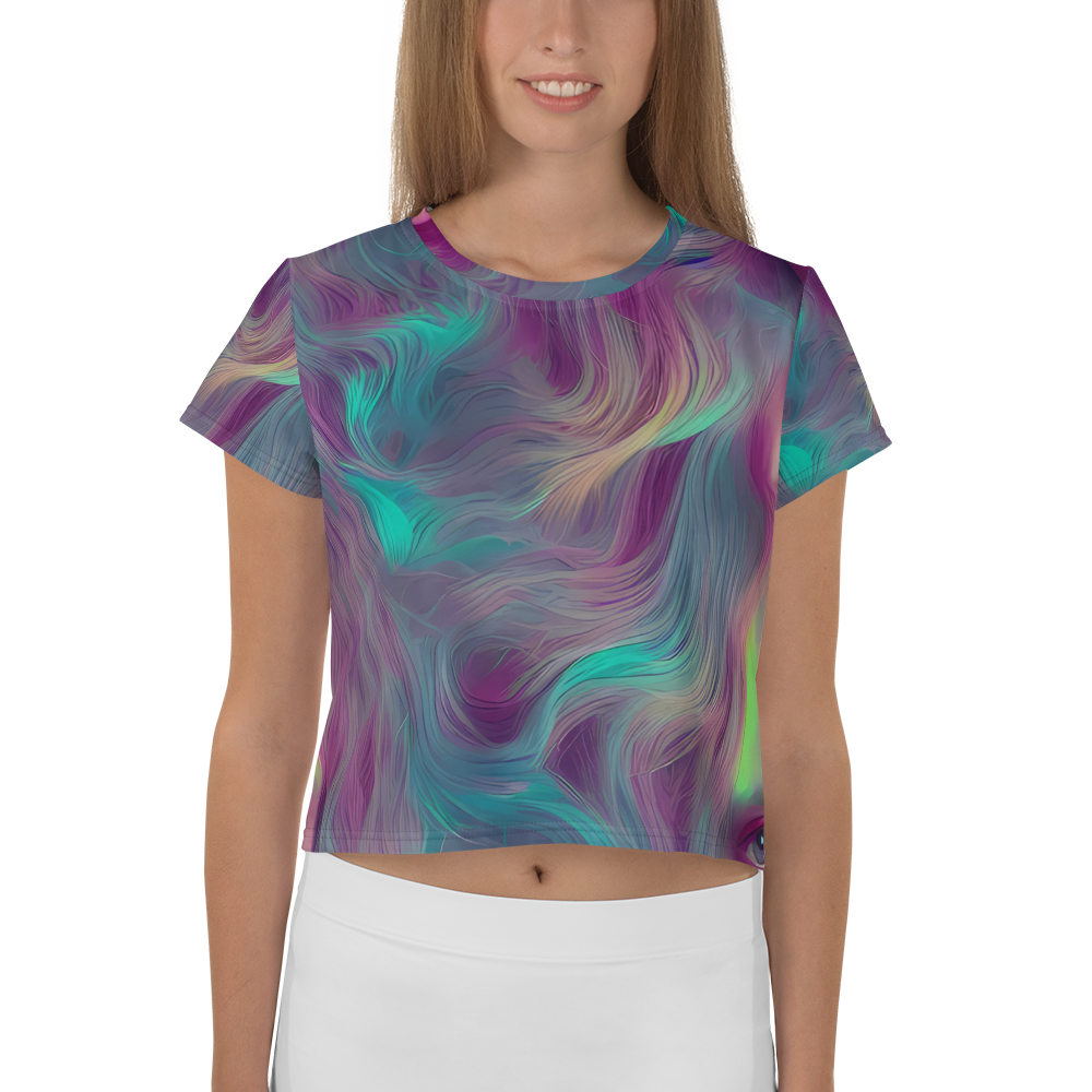 Women's Crop Tee - Surreal Tresses