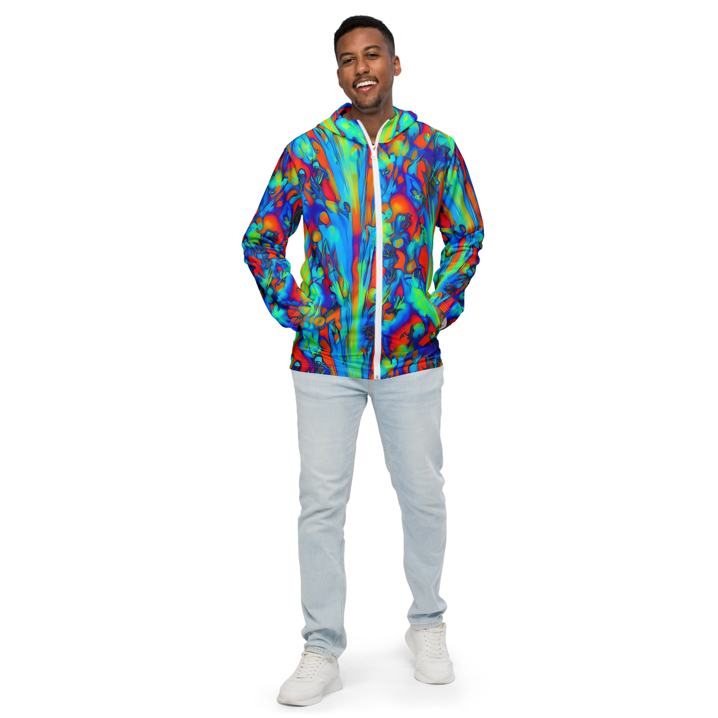 Men's Windbreaker - Vivid Virtuoso