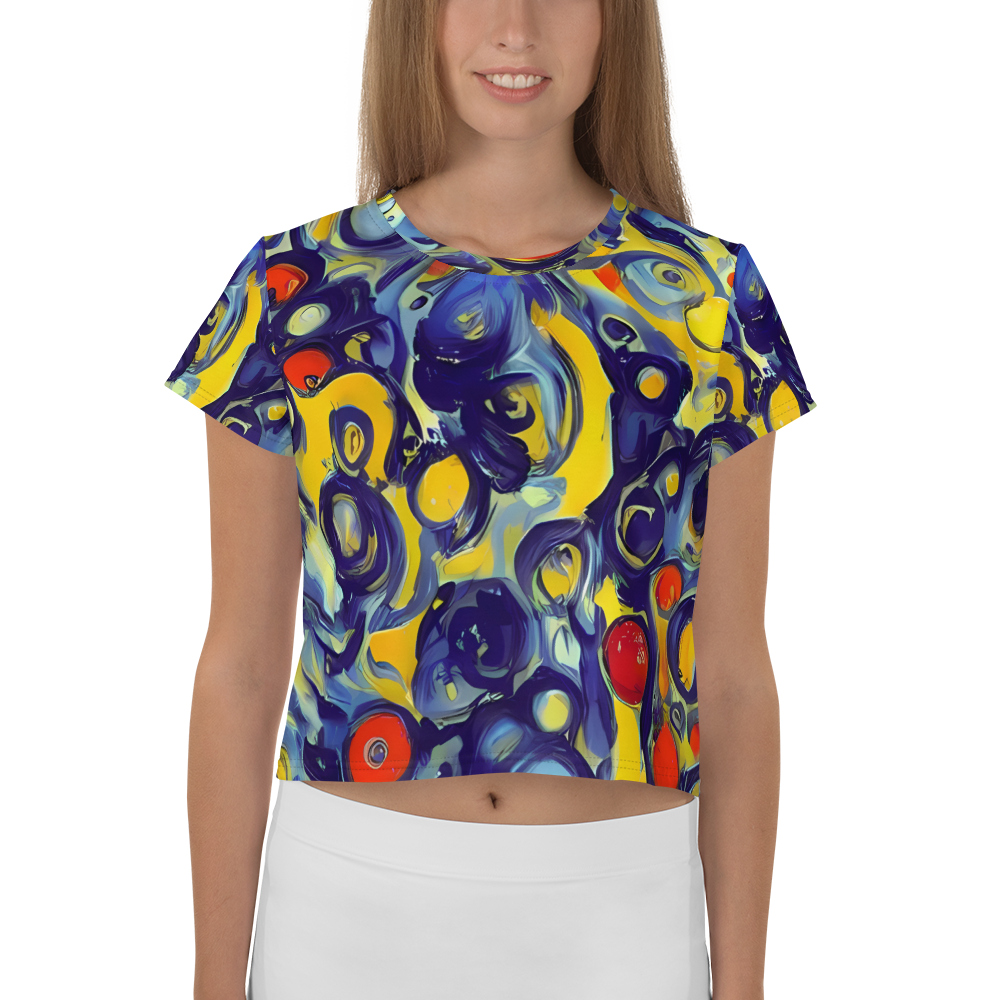 Women's Crop Tee - Dynamic Doodles