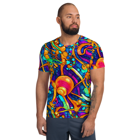 Men's Athletic T-Shirt - Iridescent Nebula