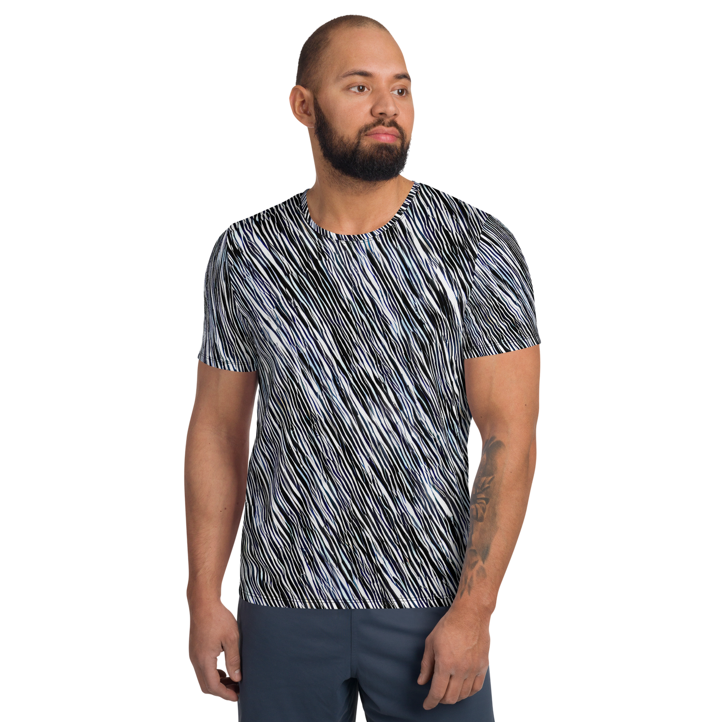 Men's Athletic T-Shirt - Dupain Waves