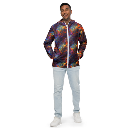 Men's Windbreaker - Auroral Ripples